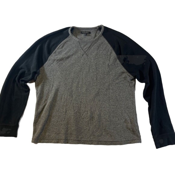 Banana Republic Other - Banana Republic Made With Pima Mens Size XL Black Gray Long Sleeve Cotton Shirt